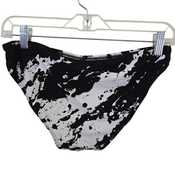 Carmen Marc Valvo Black Splash O Ring Halter Bikini Size S - Picture 9 of 11